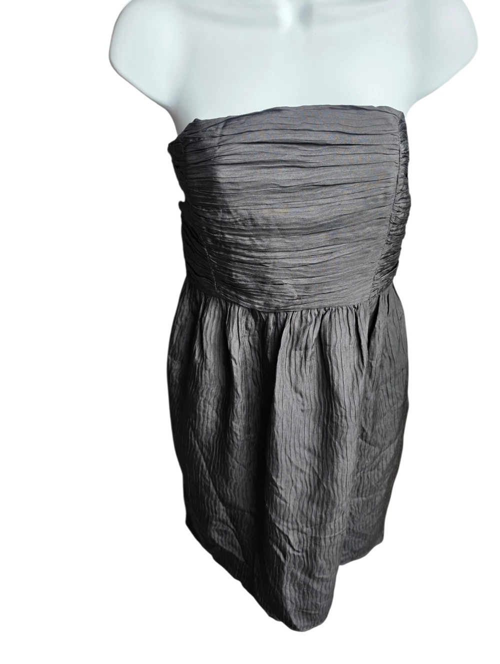 NWT Shoshanna Black Silk Strapless Cocktail Dress Size 8